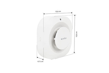Cofan – Detector de Humo Inteligente | WiFi + Bluetooth | Compatible con Alexa y Google | Alarma 80 dB | App Smart Life